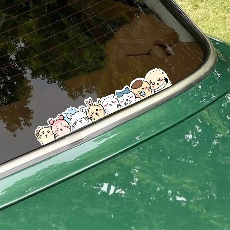 Car Accessories Japanese - Adesivi Statici Rimovibili Kawaii Chiikawa per