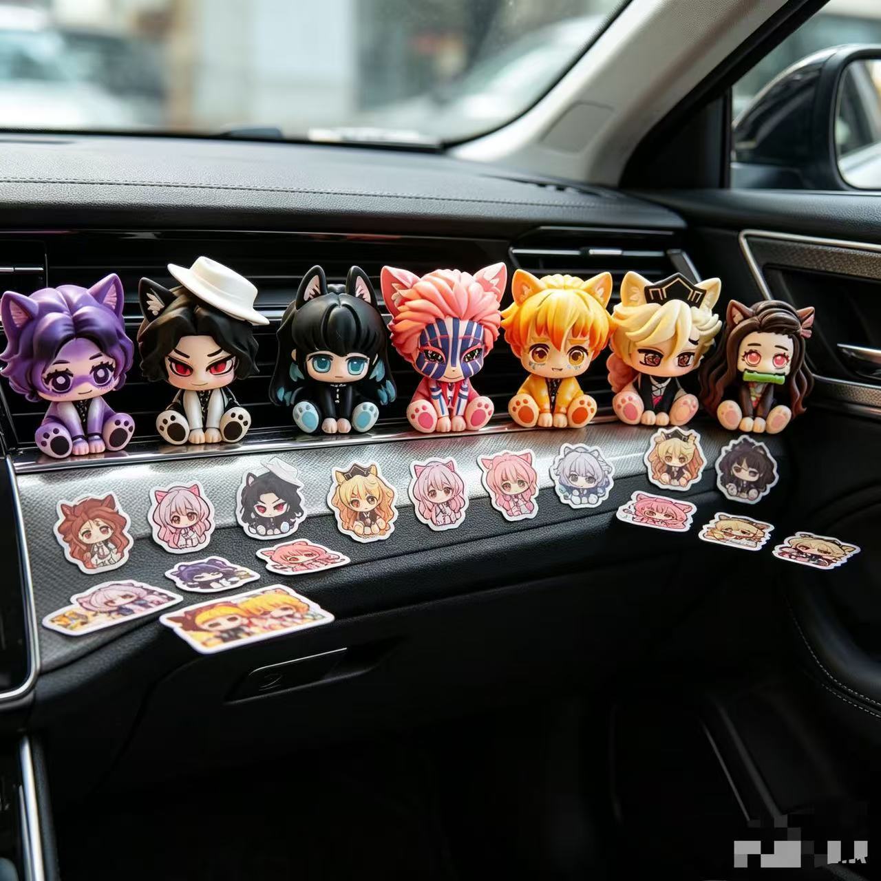 Car Accessories For Decoration - Figurina Chibi Carina di Demon Slayer,