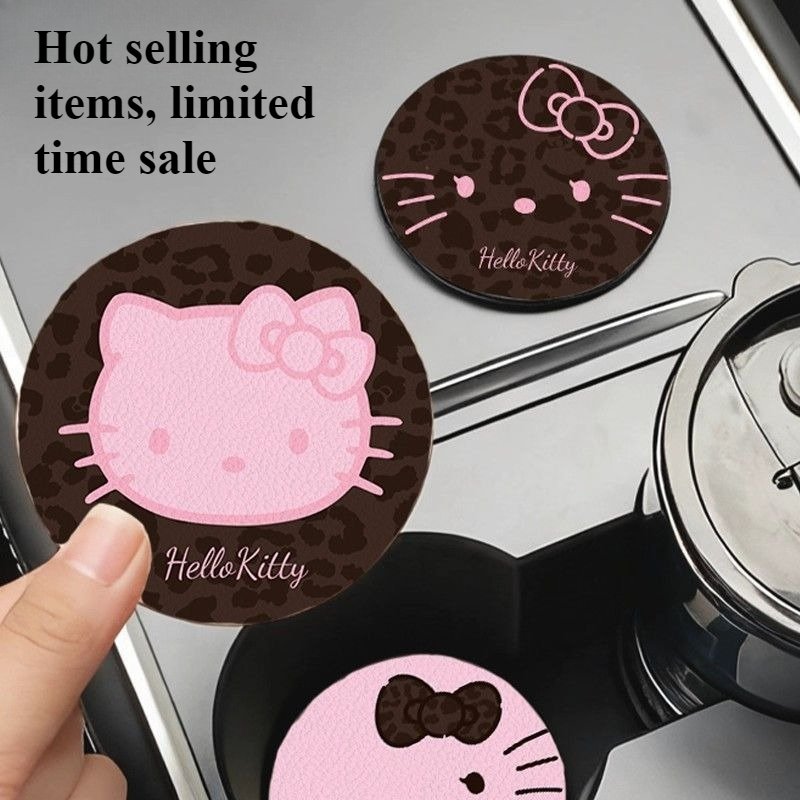 Car Accessories Japanese - Sottobicchiere per auto Hello Kitty Cartoon