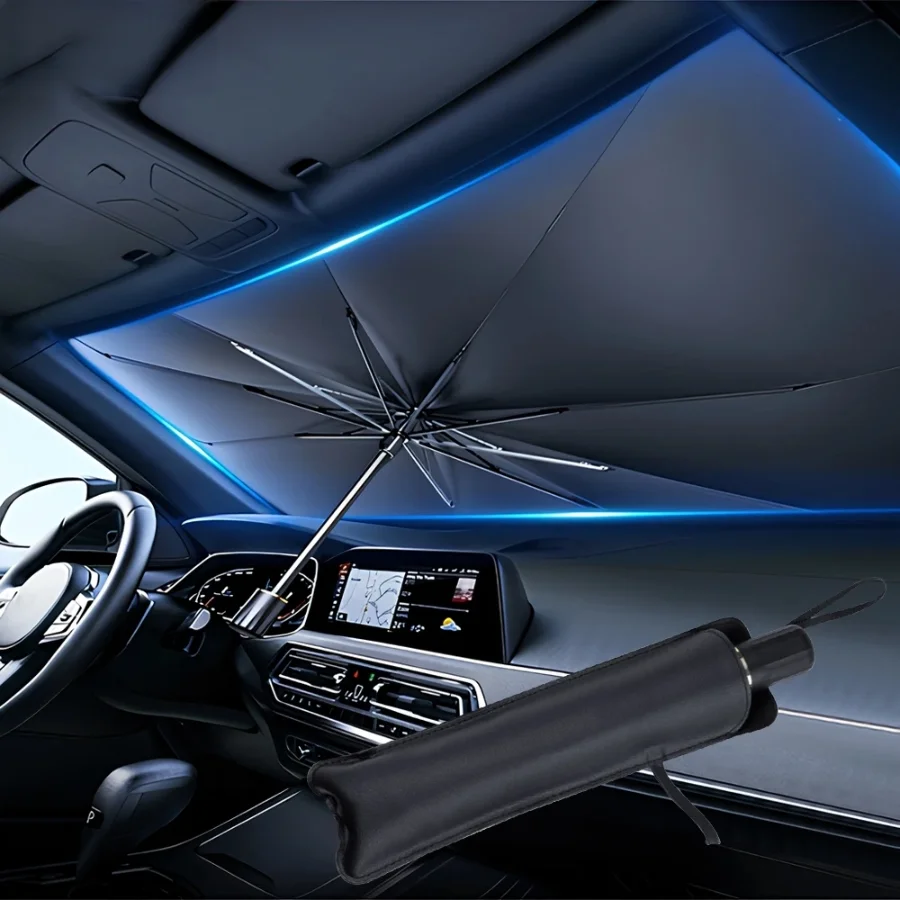 Car Accessories Useful - Parasole Pieghevole Multifunzione per Parabrezza Auto,