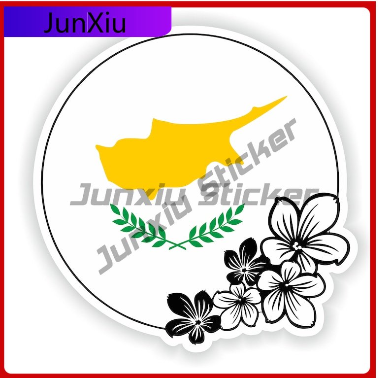 Car Accessories Cyprus - Decalcomanie per adesivi con fiori con