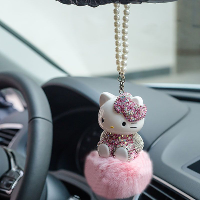 Car Accessories Mirror Hanging - Decorazione per Auto Hello Kitty, Ciondolo