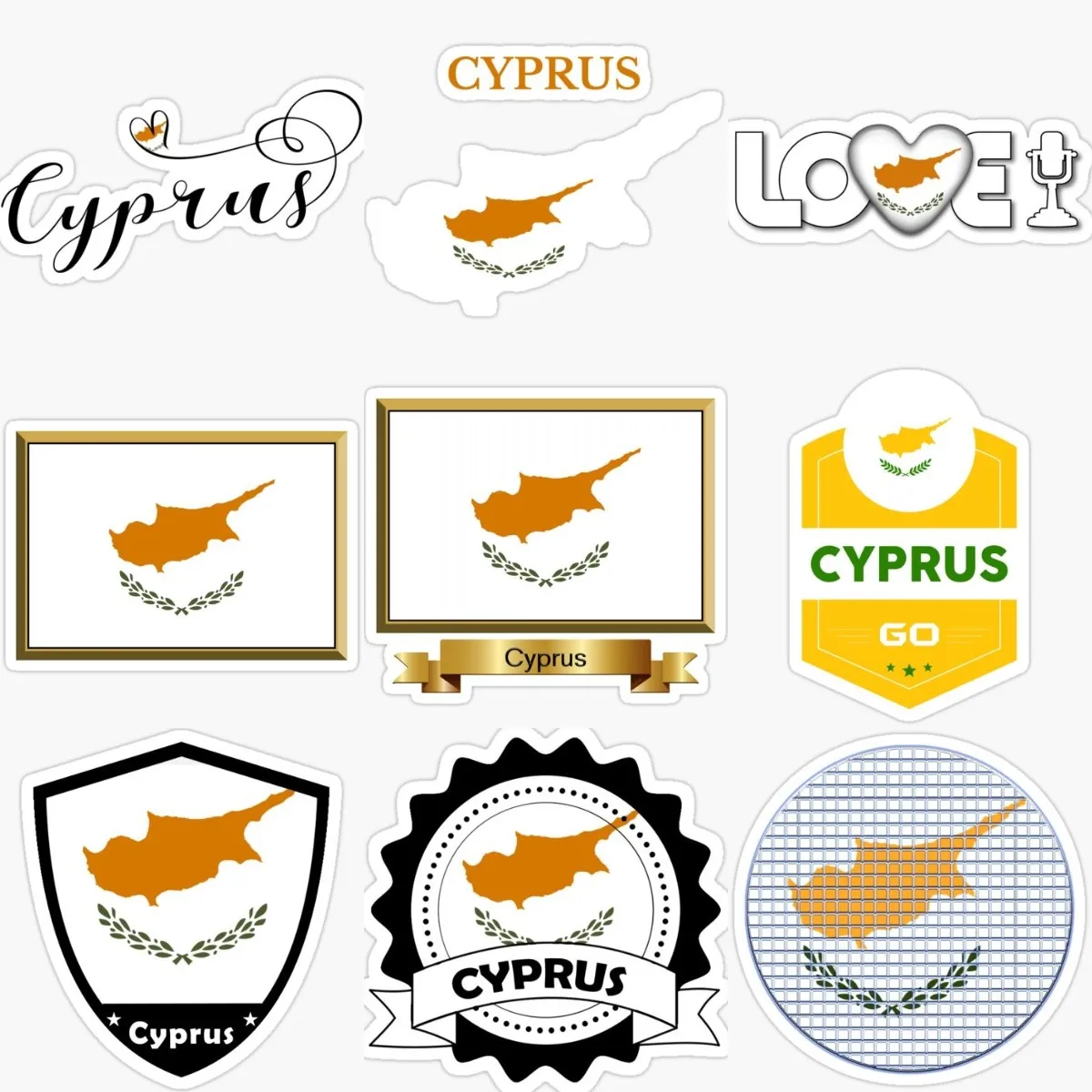 Car Accessories Cyprus - Accessori creativi per adesivi con mappa