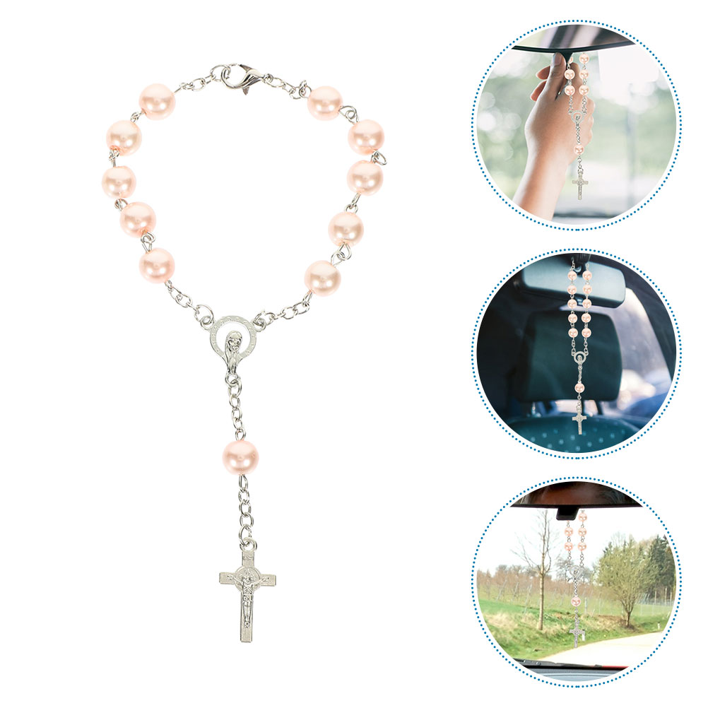2 pezzi rosario per auto ciond - Car Accessories Mirror Hanging recensione e prezzo