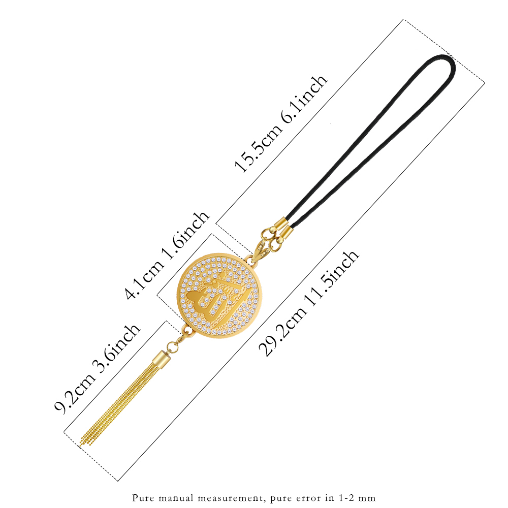 Emblema 3D Allah Islamico Arab - Car Accessories Mirror Hanging recensione e prezzo